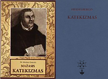 Palyginkime Heidelbergo ir mažąjį Martyno Liuterio katekizmus